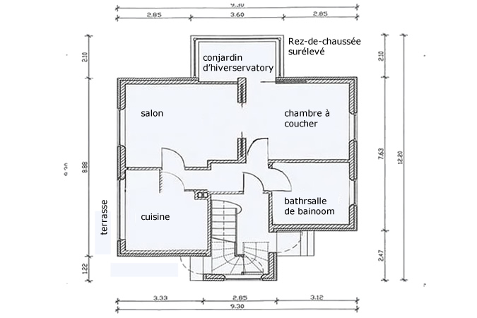 Appartement 1 plan de l&rsquo;&eacute;tage